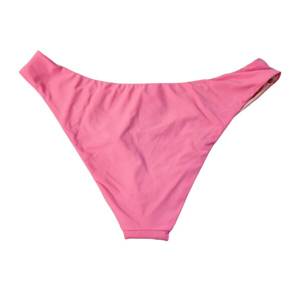 J. Crew Pink Curved Waist Cheeky Bikini Bottom New With Tags Womens Size XL - Picture 2 of 16